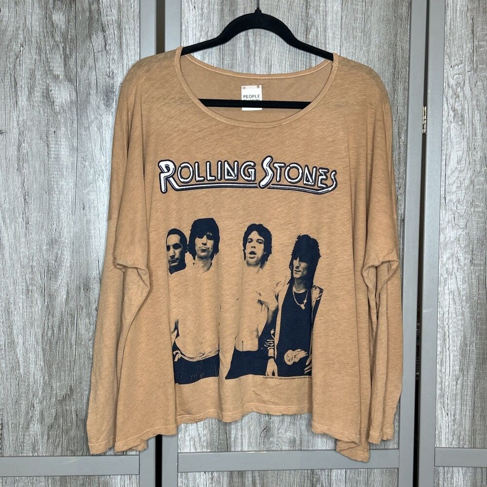 Rolling Stones Long Sleeve T Shirt People Of Leisure Size S Relaxed Cotton